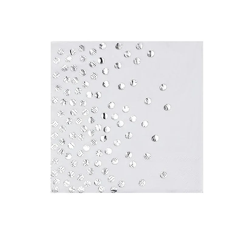 Silver Party Tableware & Decoration Set