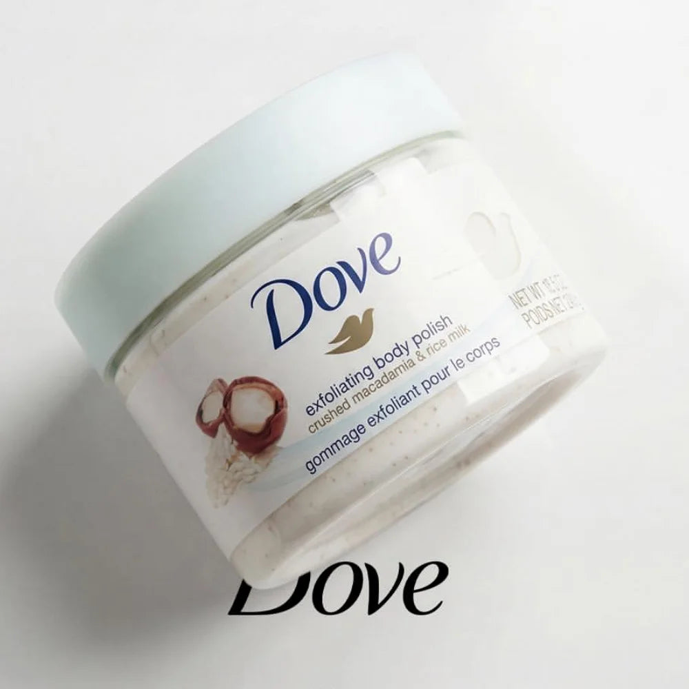 Dove Exfoliating Body Scrub 298g Moisturizing Nourishing Body Gentle Exfoliator For Dry Rough Skin Multi Fragrance Skin Care