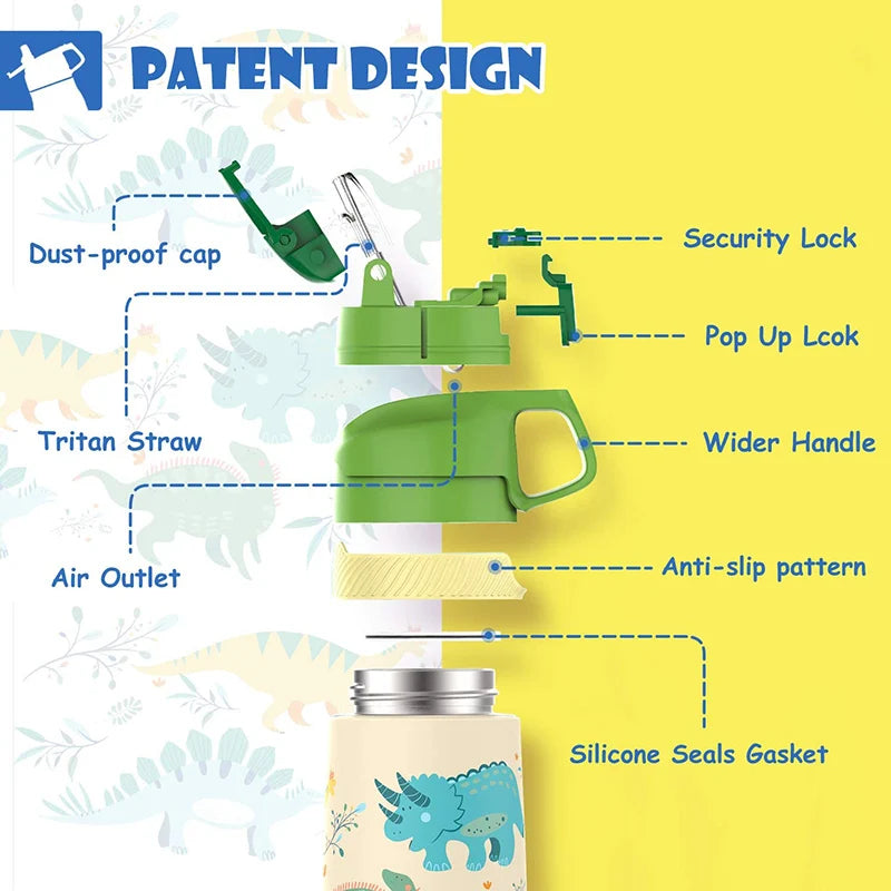 Kids Insulated Stainless Steel Vacuum Water Bottle