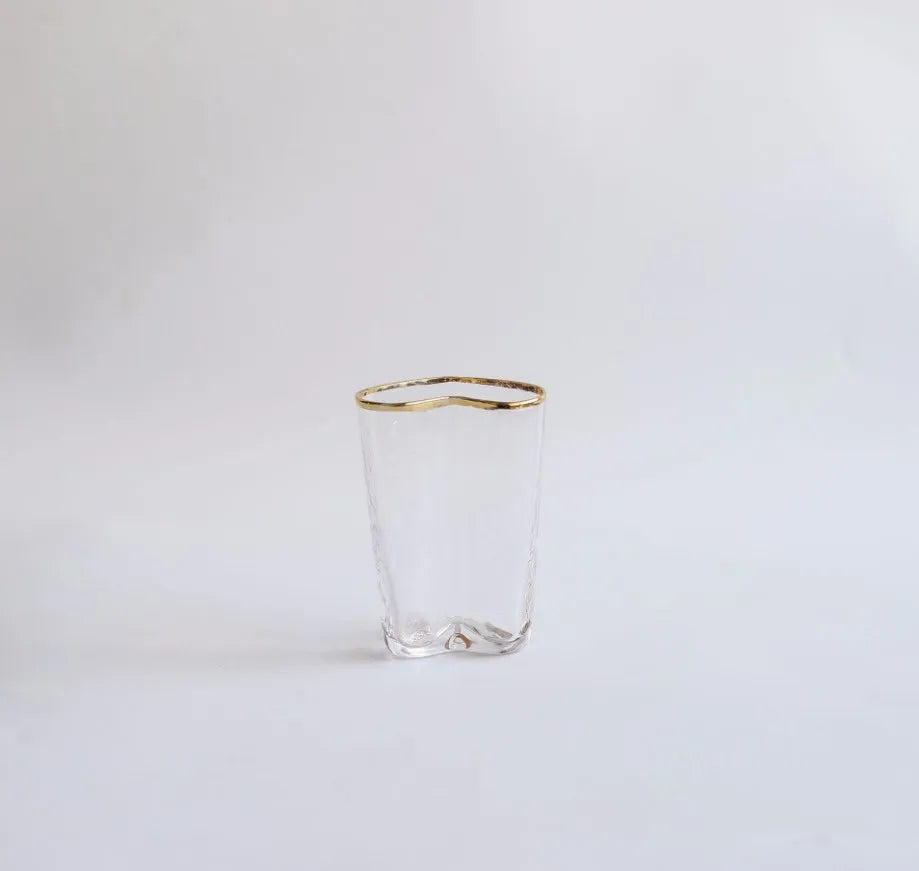 Heart Shape Glass Bowl & Cup Set