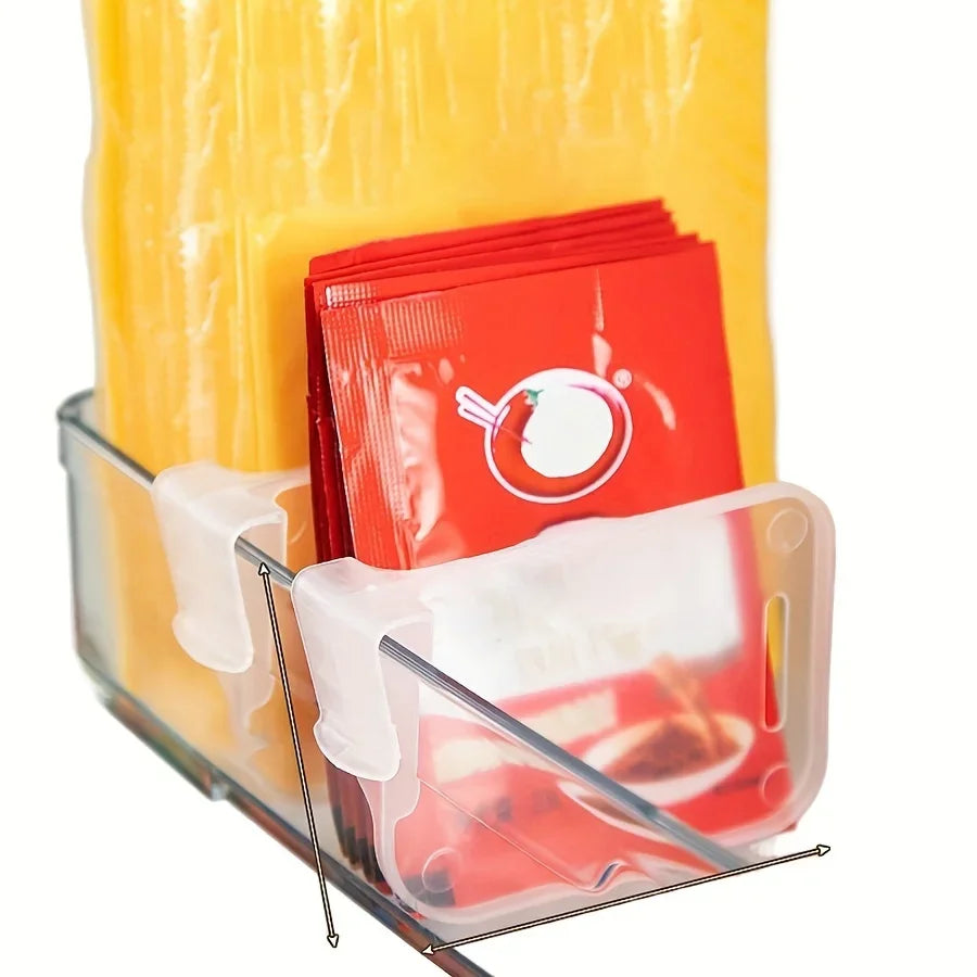 Adjustable Clear Refrigerator Organizer Dividers (5-20 Pack)