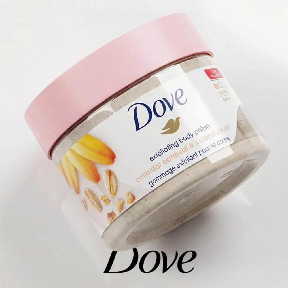 Dove Exfoliating Body Scrub 298g Moisturizing Nourishing Body Gentle Exfoliator For Dry Rough Skin Multi Fragrance Skin Care