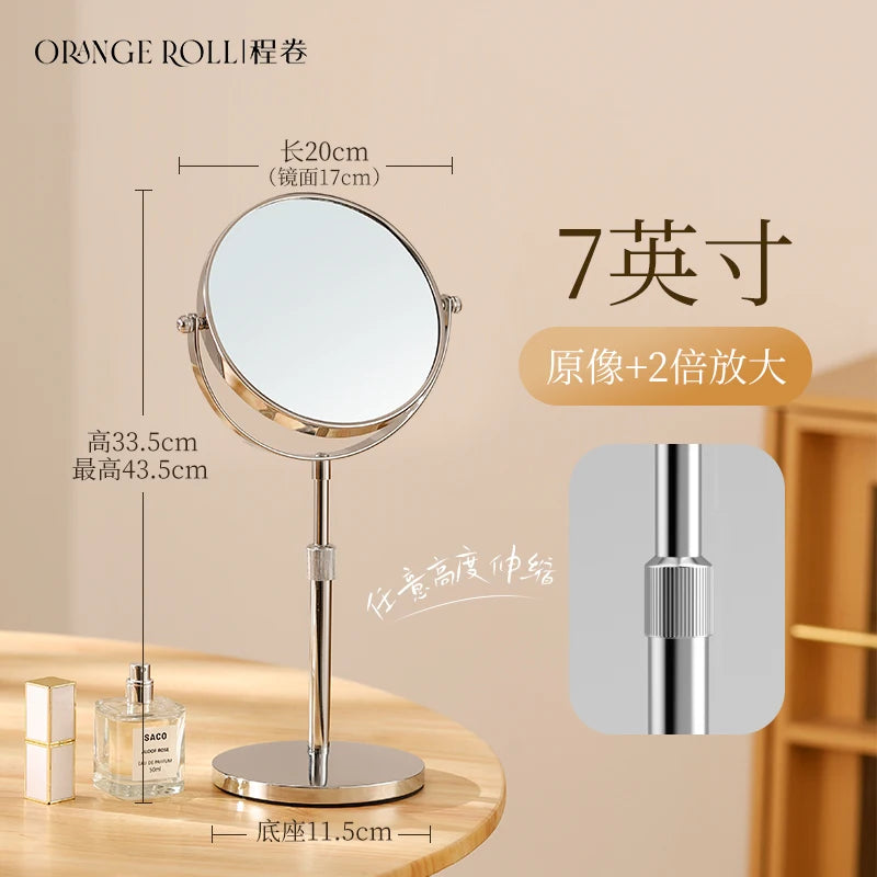 Round Vanity Wall Mirror for Bedroom & Dressing Room