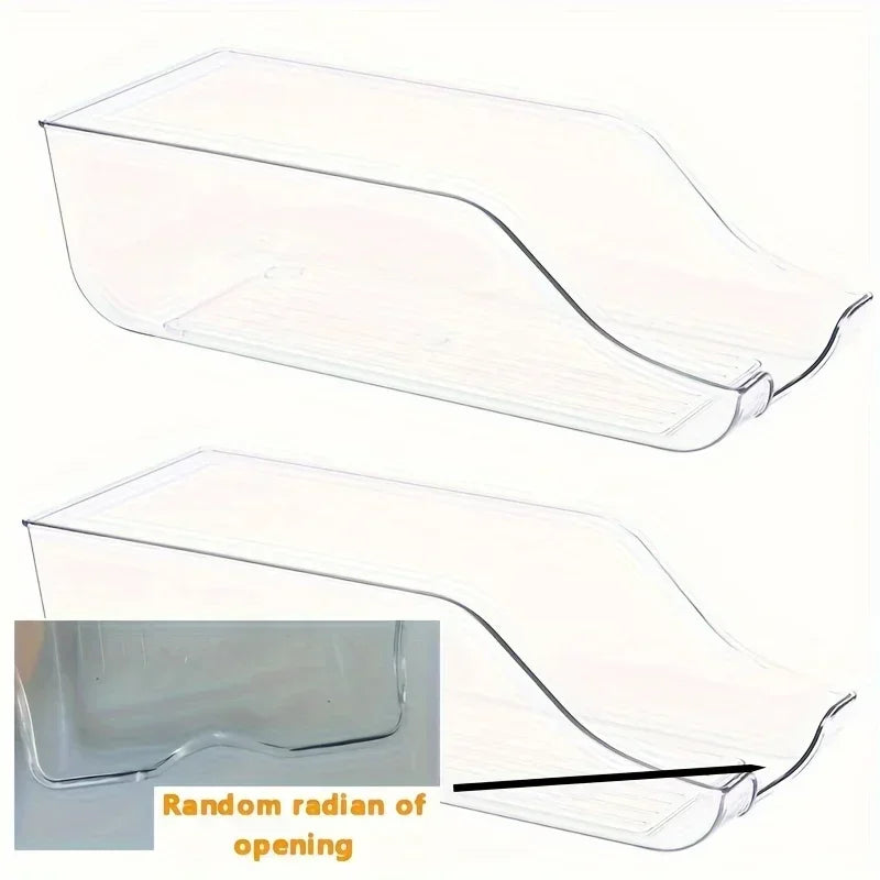 Auto-Rolling Soda Can Dispenser & Fridge Organizer