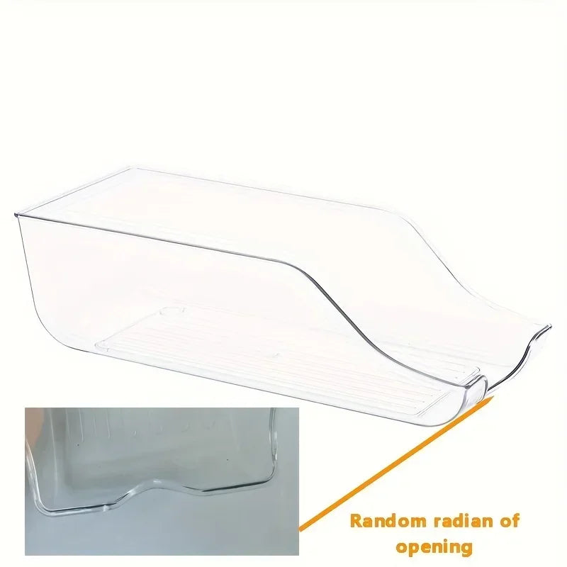 Auto-Rolling Soda Can Dispenser & Fridge Organizer