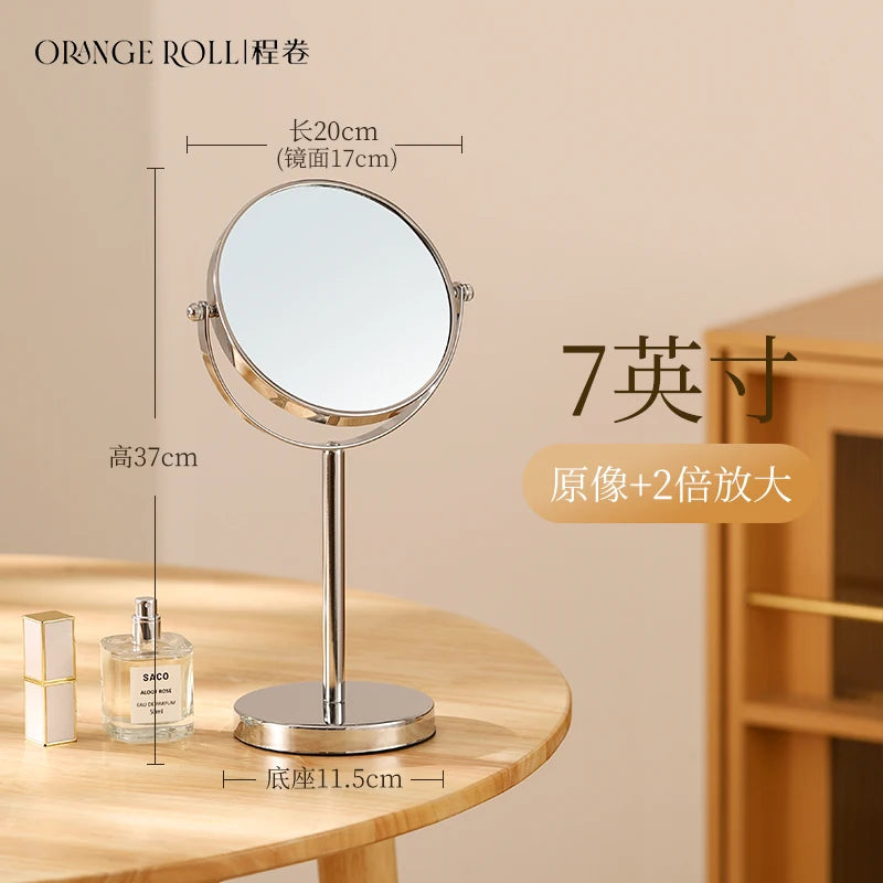 Round Vanity Wall Mirror for Bedroom & Dressing Room