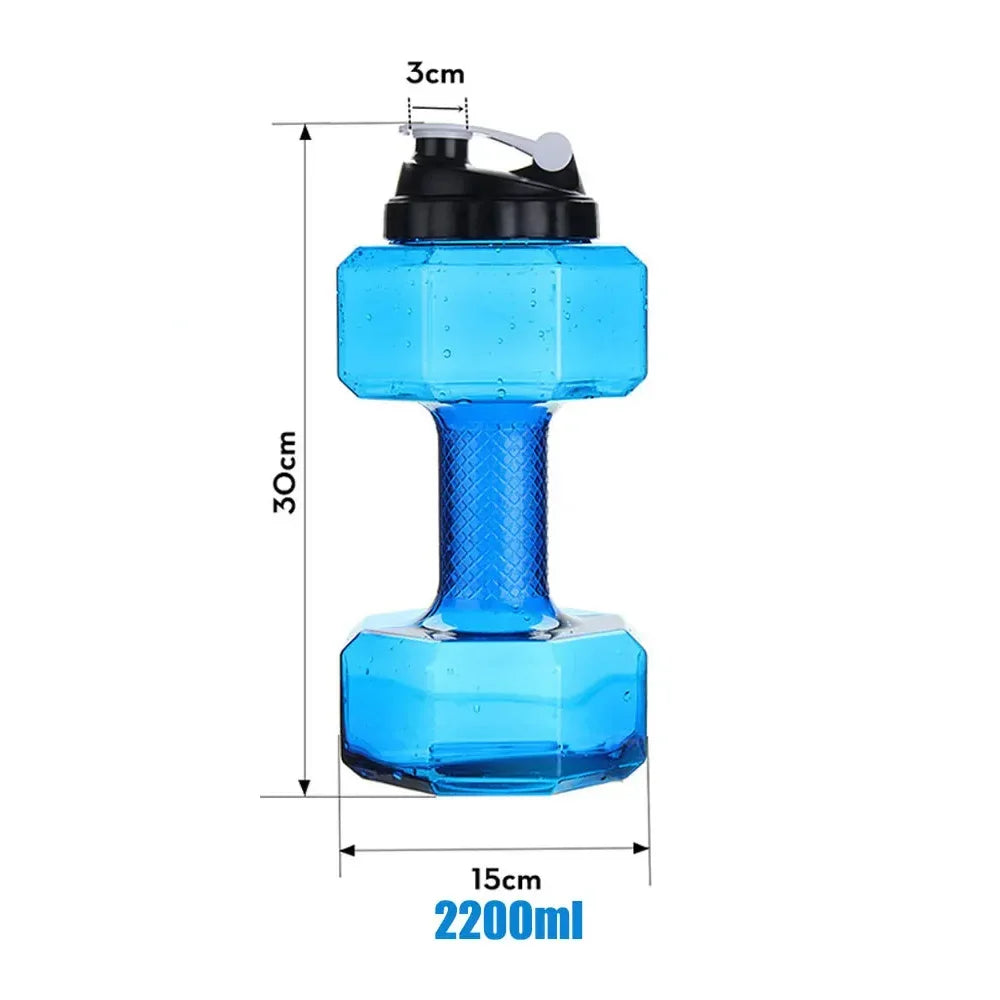 Dumbbell-Shaped Fitness Water Bottle