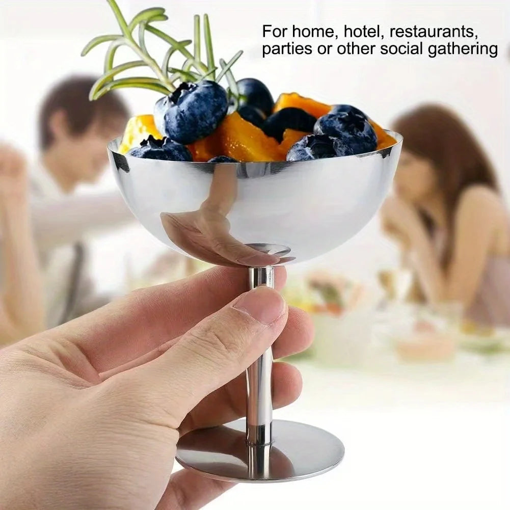4-Piece Stainless Steel Dessert Cups
