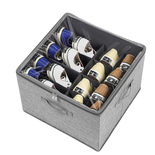 Foldable Shoe Storage Box – Dust-Proof Space-Saving Organizer