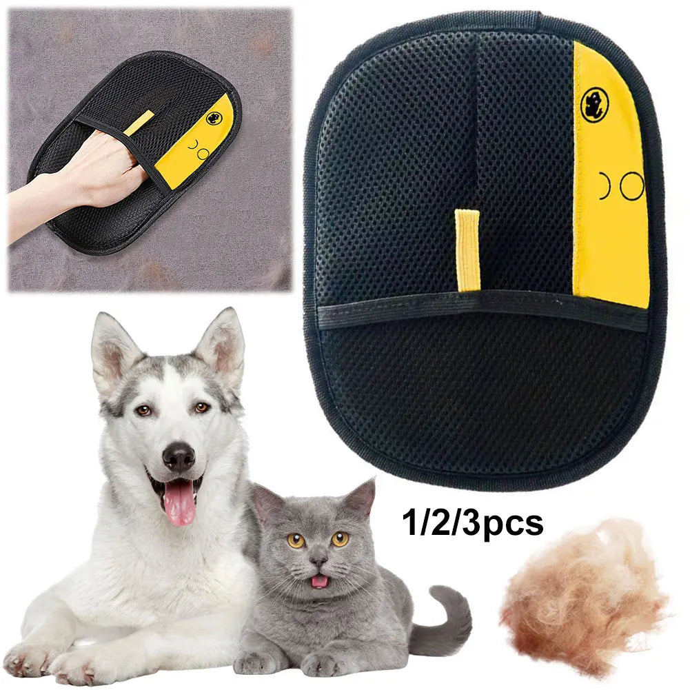 Pet Grooming Gloves Hair Remover