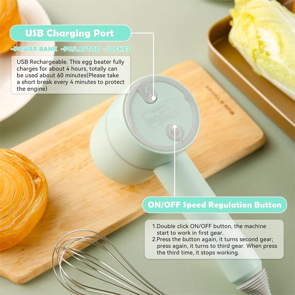 Electric Food Processor & Hand Mixer Set