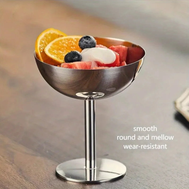 4-Piece Stainless Steel Dessert Cups