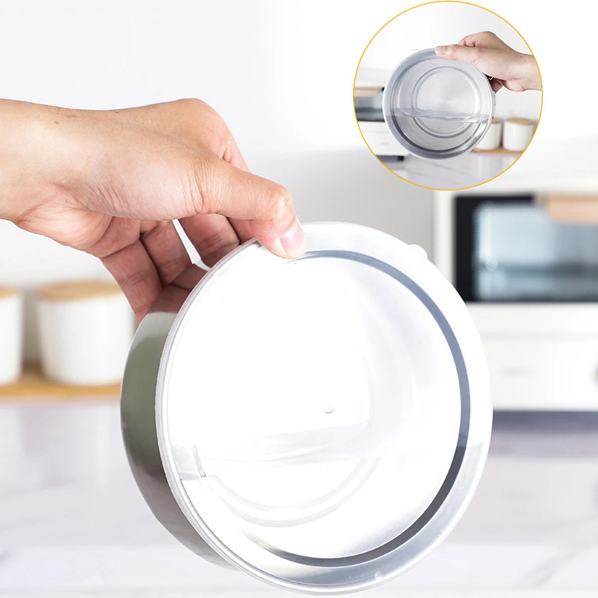 5-Piece Stainless Steel Mixing Bowls with Lids