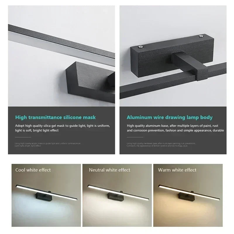Modern LED Bathroom Vanity Mirror Wall Light