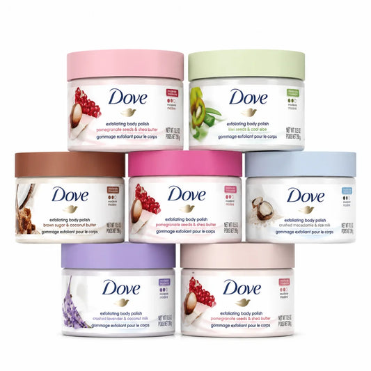 Dove Exfoliating Body Scrub 298g Moisturizing Nourishing Body Gentle Exfoliator For Dry Rough Skin Multi Fragrance Skin Care