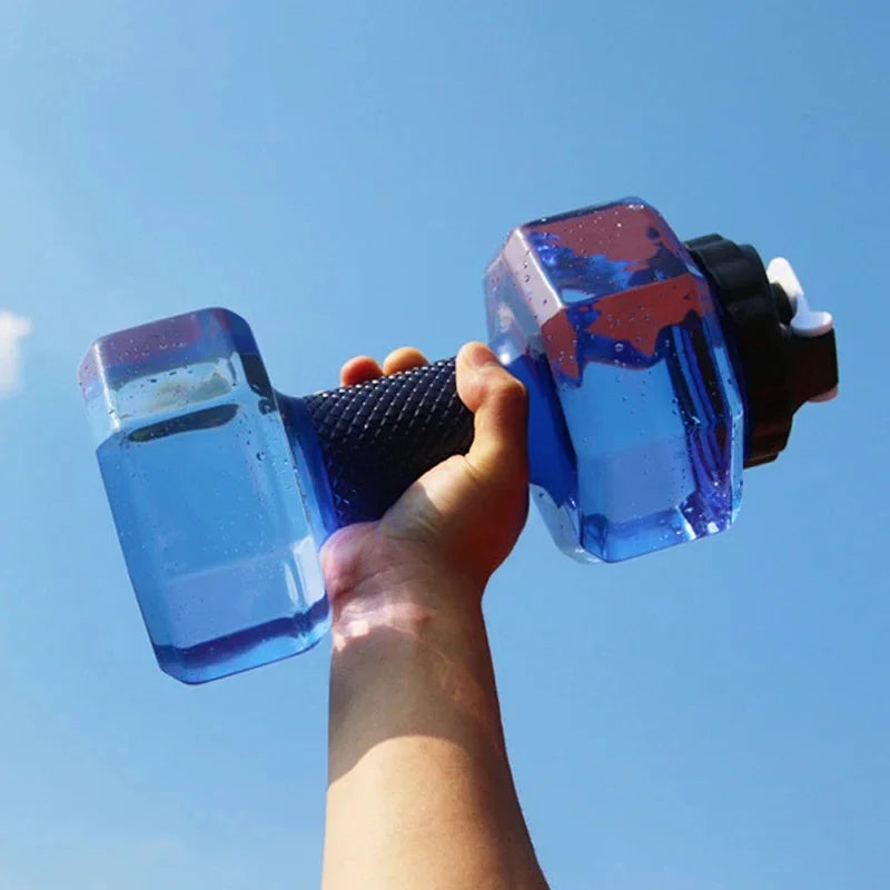 Dumbbell-Shaped Fitness Water Bottle