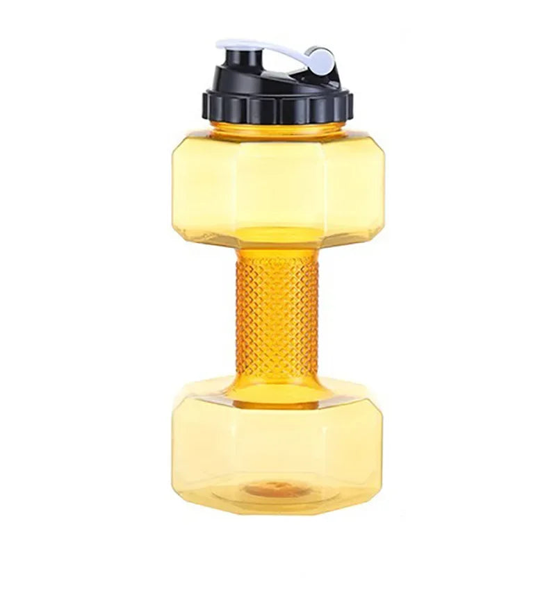 Dumbbell-Shaped Fitness Water Bottle