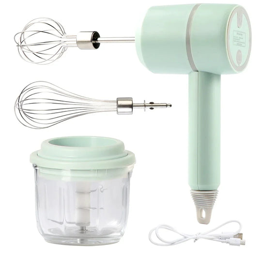 Electric Food Processor & Hand Mixer Set