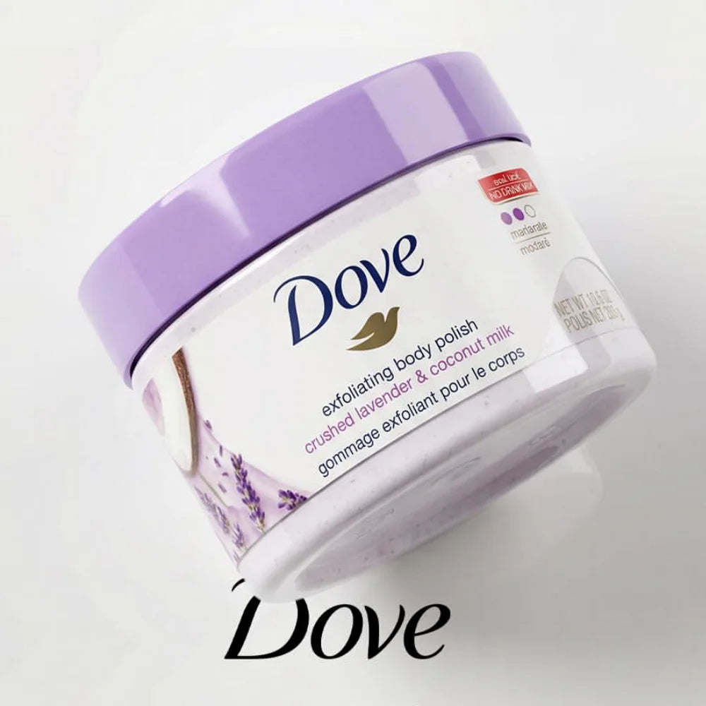 Dove Exfoliating Body Scrub 298g Moisturizing Nourishing Body Gentle Exfoliator For Dry Rough Skin Multi Fragrance Skin Care
