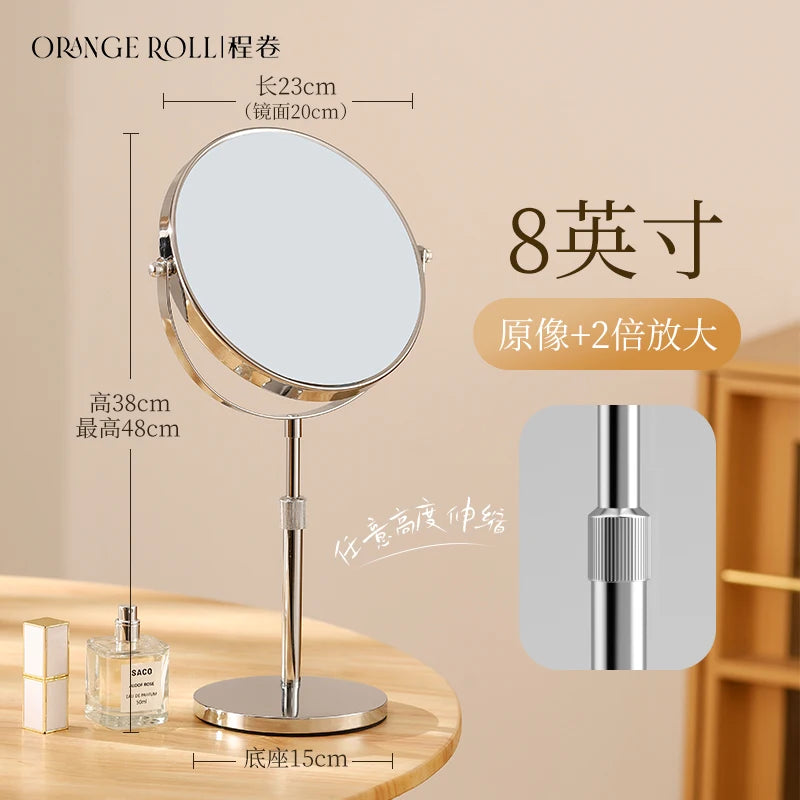 Round Vanity Wall Mirror for Bedroom & Dressing Room