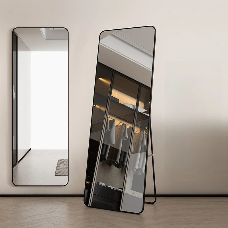 Full-Length Self-Adhesive Wall-Mounted Mirror