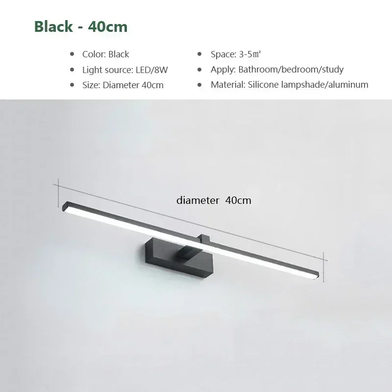 Modern LED Bathroom Vanity Mirror Wall Light