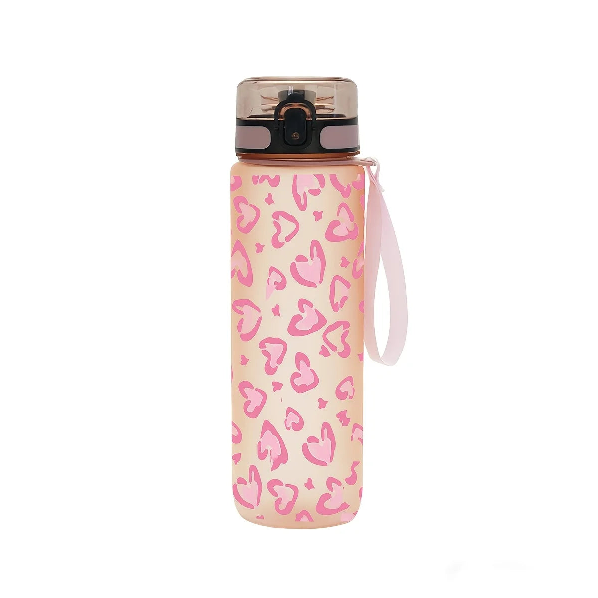 Heart Print Leakproof Sports Water Bottle 750ml