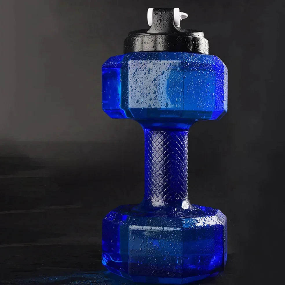 Dumbbell-Shaped Fitness Water Bottle