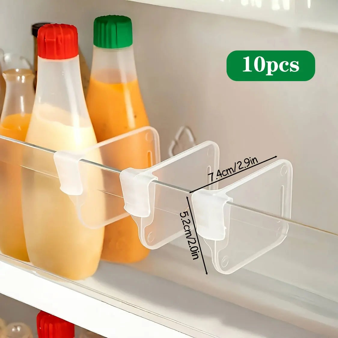 Adjustable Clear Refrigerator Organizer Dividers (5-20 Pack)