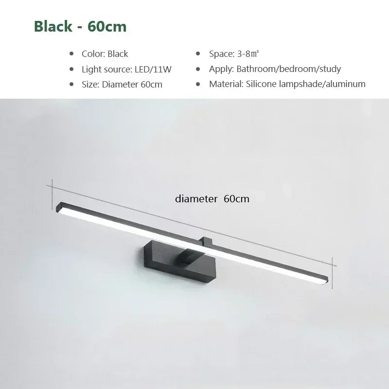 Modern LED Bathroom Vanity Mirror Wall Light