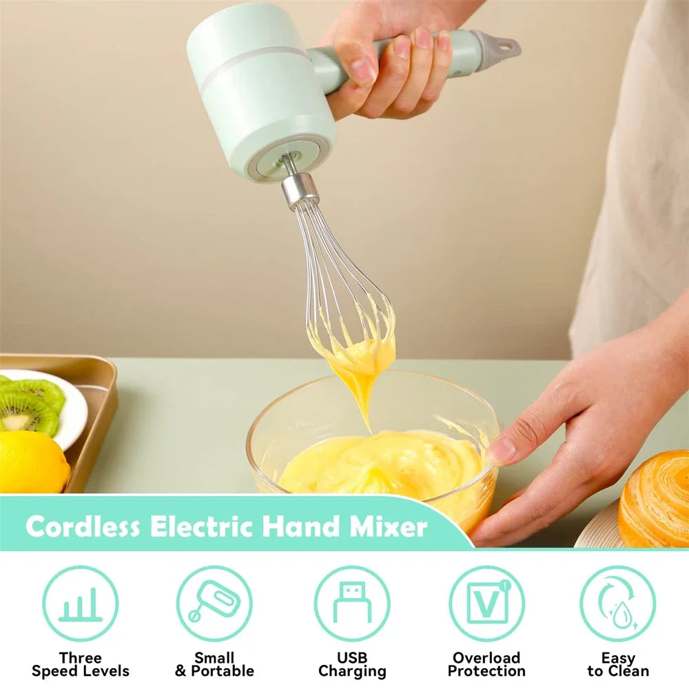 Electric Food Processor & Hand Mixer Set