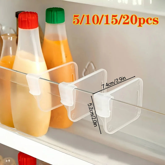 Adjustable Clear Refrigerator Organizer Dividers (5-20 Pack)